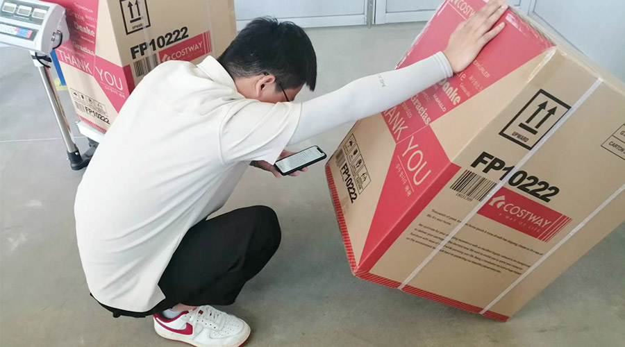 實(shí)況直擊！客戶(hù)北美COSTWAY開(kāi)展衣物烘干機驗貨